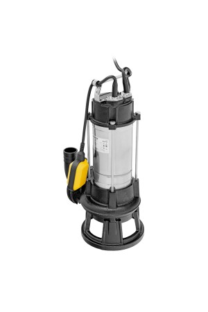 Фекальный насос FP1800-KS, 1800 Вт, напор 17 м, 26000 л/ч, нож-измельчитель Denzel