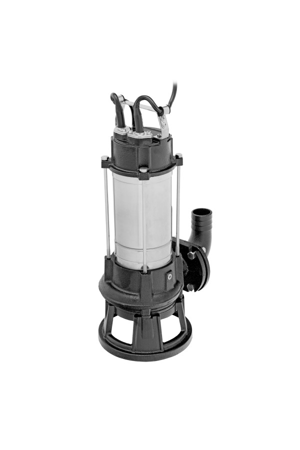 Фекальный насос FP1800-KS, 1800 Вт, напор 17 м, 26000 л/ч, нож-измельчитель Denzel