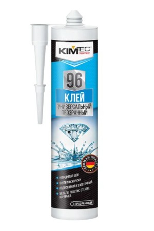 Клей KIM TEC 96 кристально-прозрачный шов, 280 мл. арт.03-01-96 "жидкие гвозди" (12)