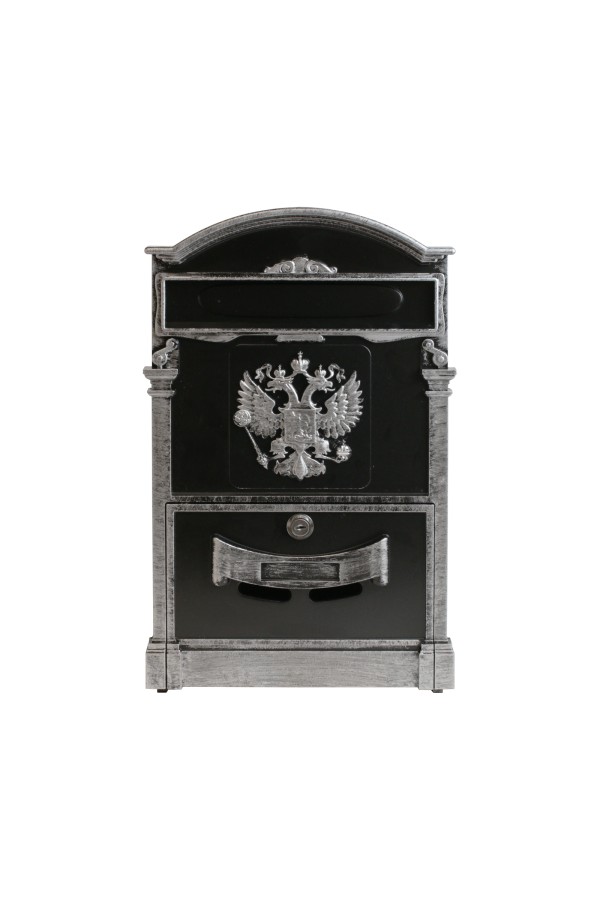 Ящик почтовый АЛЛЮР №4011В "Герб"старое серебро (5)