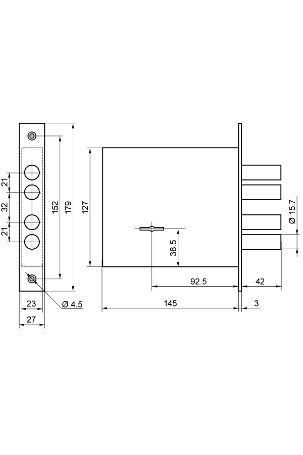 Рязань ЗВ 8-8 К/15 "BORDER" 82100 Замок врезной тяж (12)