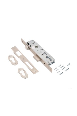 KALE 153  20mm W/B никель  м/о 85мм без ЦМ Замок врезной б/руч (30)