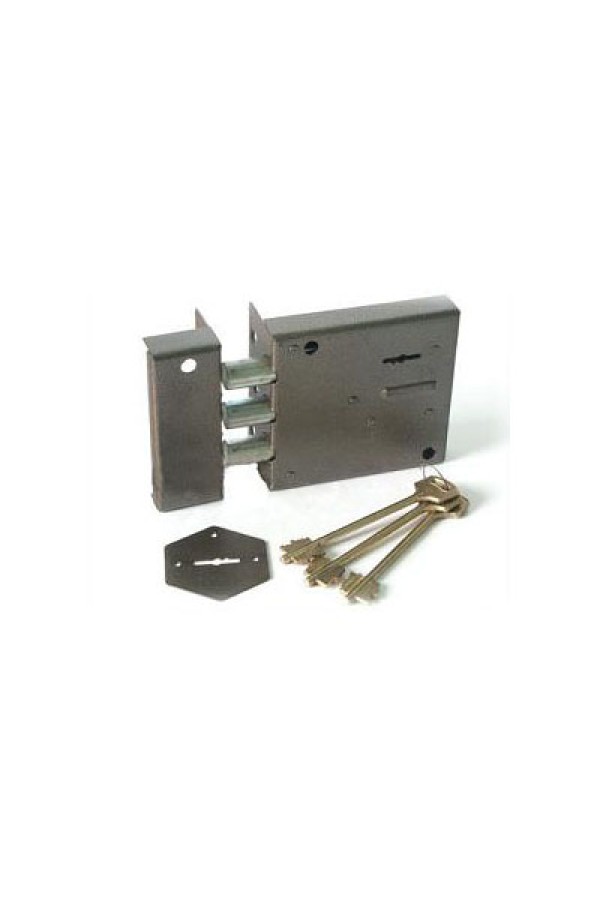 Симеко  ЗН-1*3  4 ригеля, 3 кл. Замок накладной тяж. (10)