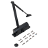 NOTEDO Доводчик дверной  DC-080 BLACK  до 120 кг черный (10)