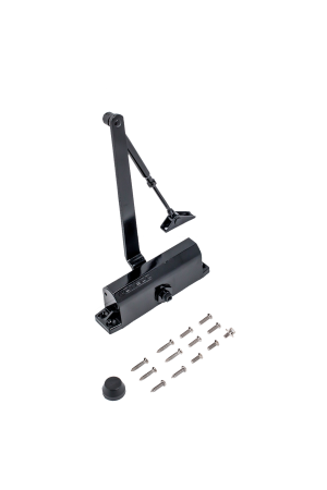 NOTEDO Доводчик дверной  DC-090 BLACK до 130 кг черный. (10)