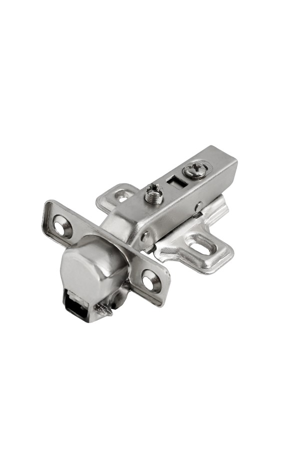 StahlBuro D26 Clip-on 2 шт., хром. Мини петля мебельная полунакладная с доводчиком (50)