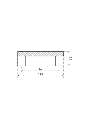 StahlBuro AP2315-96 2шт., BL матовый черный. Ручка-скоба мебельная (20, 200)