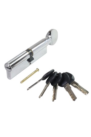 АЛЛЮР HD FG 110-5К CP (55x55G) хром перф.кл БЛИСТЕР Цилиндровый механизм (60,50,10)