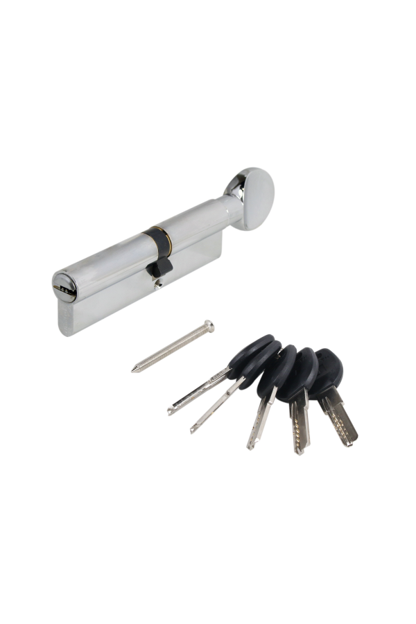 АЛЛЮР HD FG 110-5К CP[45Gх10х55](60x50G) хром перф.кл БЛИСТЕР Цилиндровый механизм (60,50,10)