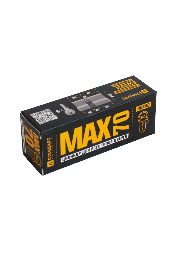Стандарт MAX 70 (30х40) SN 5кл мат.никель перф.ключ/ключ Цилиндровый механизм (80,10)
