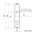 АЛЛЮР 132-1 70 мм GP золото Комплект ручек (20)