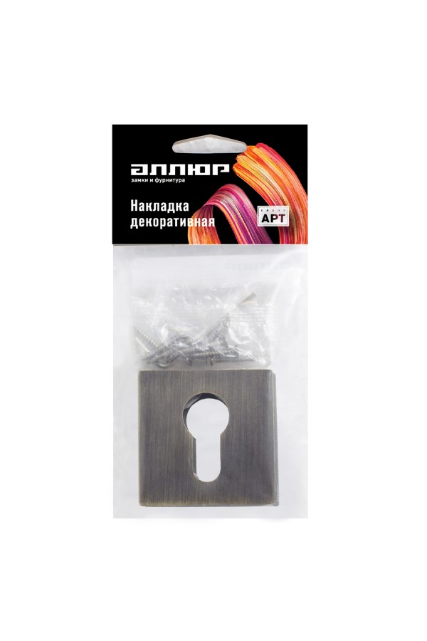 Накладка для ц/м АЛЛЮР АРТ ET-S2 MAB(6230) мат.бронза (100,10)