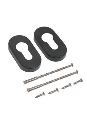 Накладка для ц/м СТАНДАРТ 0900 SS BLACK ЧЕРНАЯ INOX нержавеющая сталь (100,5)