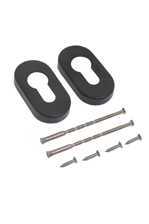 Накладка для ц/м СТАНДАРТ 0900 SS BLACK ЧЕРНАЯ INOX нержавеющая сталь (100,5)