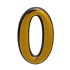 Цифра дверная АЛЛЮР пластик ""золото (3000,20!!!)