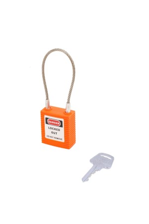 BD-G47 Orange замок навесной с тросом