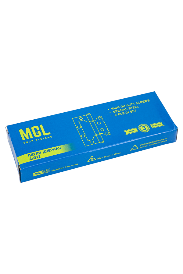 MCL 4*3*2 мм AC КОРОБКА 2мм ст.медь Петля накладная без врезки 2 шт (50)