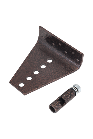 Кронштейн для крепления без сварки доводчика медь антик. Doorstop