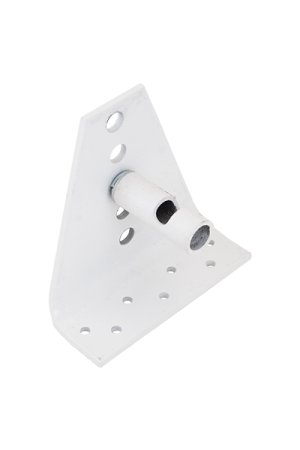 Кронштейн для крепления без сварки доводчика белый. Doorstop