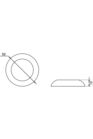 Сантехническая завертка к ручкам АЛЛЮР АРТ BK-R1 MBN(3142) графит (100,10)