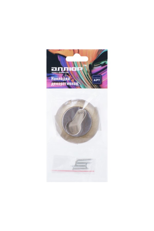 Накладка для ц/м АЛЛЮР АРТ ET-R1 MAB(3232) мат.бронза (100,10)