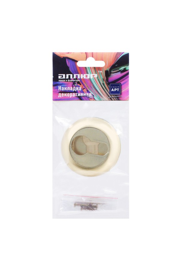 Накладка для ц/м АЛЛЮР АРТ ET-R1 SB(3276) мат.золото (100,10)