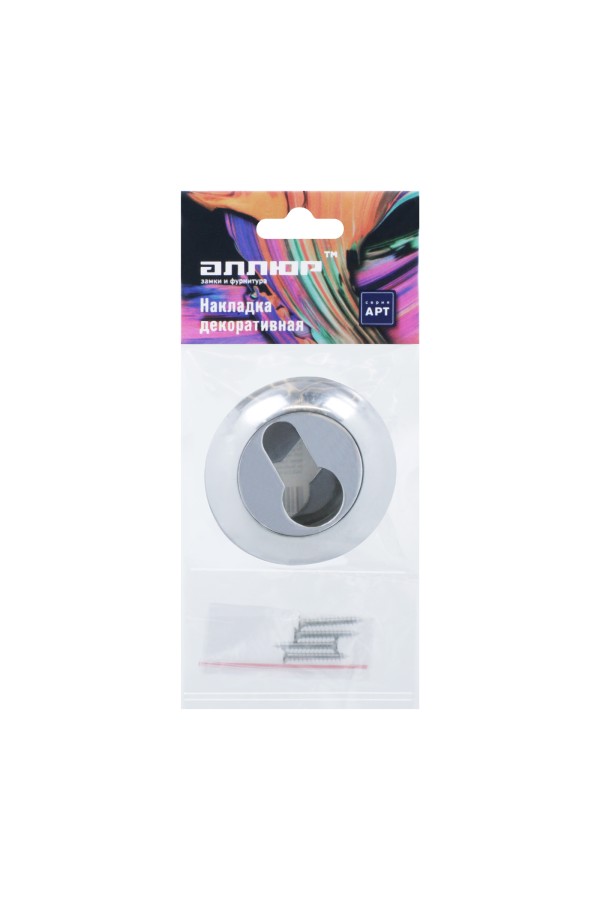 Накладка для ц/м АЛЛЮР АРТ ET-R1 CP(3222) хром (100,10)