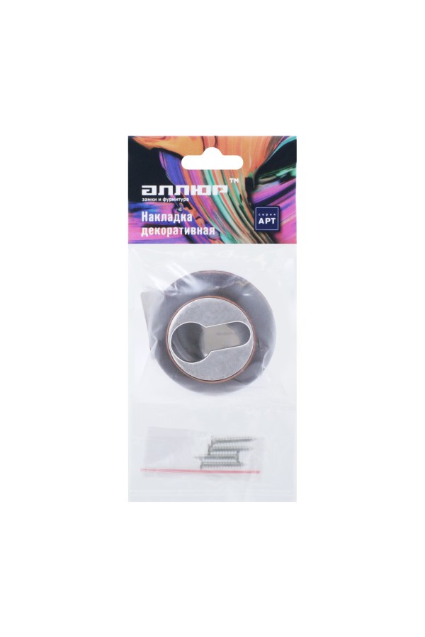 Накладка для ц/м АЛЛЮР АРТ ET-R1 ORB(3252) темная медь (100,10)