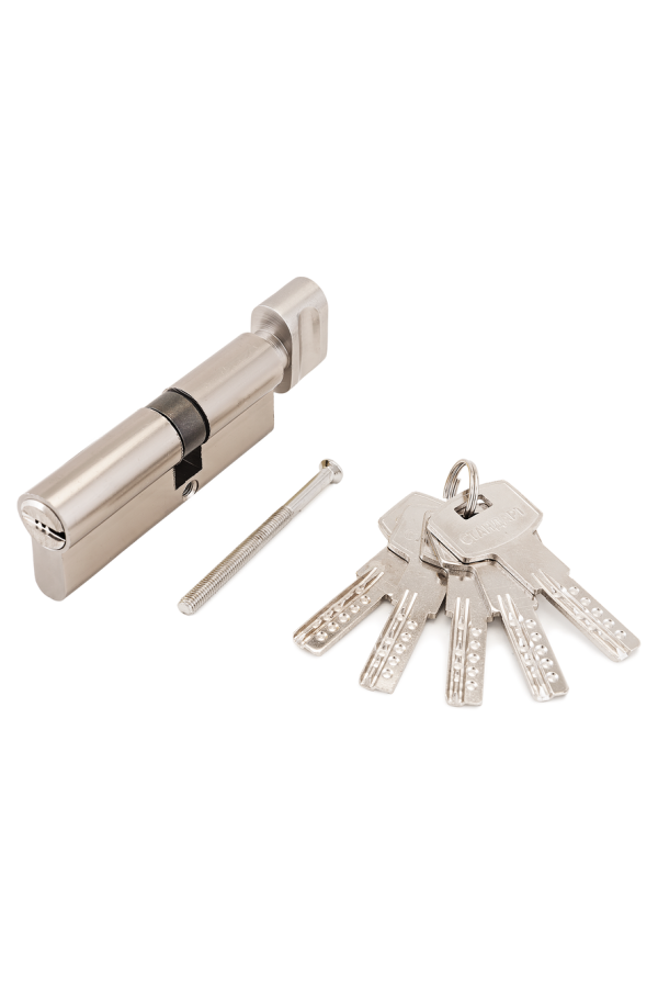 Стандарт F-02 80(30Bх10х40) CP 5кл хром перф. ключ/верт. Цилиндровый механизм(100,10)