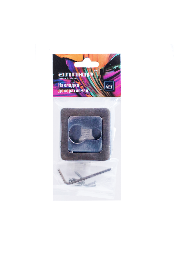 Накладка для ц/м АЛЛЮР АРТ ET-S1 MAB/CP(4232) мат.бронза/хром (100,10)