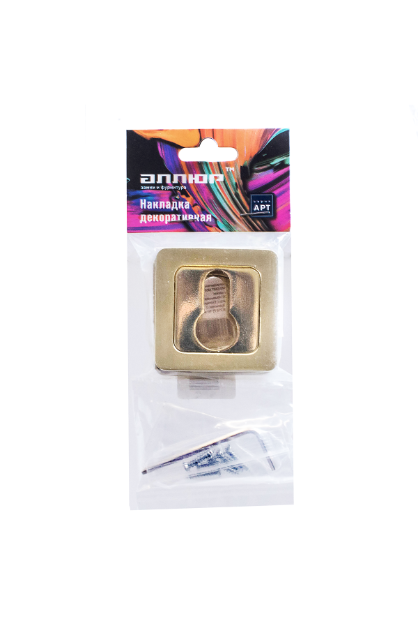 Накладка для ц/м АЛЛЮР АРТ ET-S1 SB/PB(4276) мат.золото/золото (100,10)