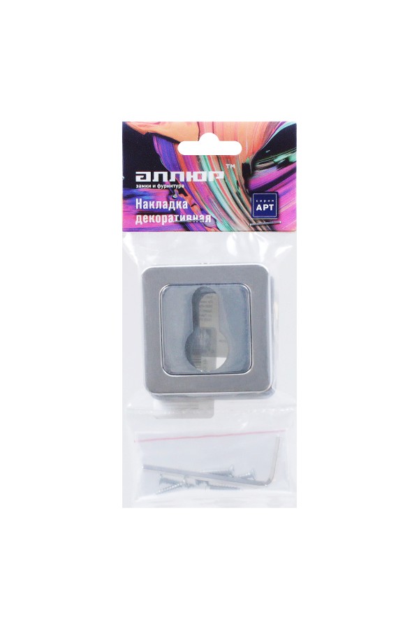 Накладка для ц/м АЛЛЮР АРТ ET-S1 SN/CP(4282) мат.никель/хром (100,10)