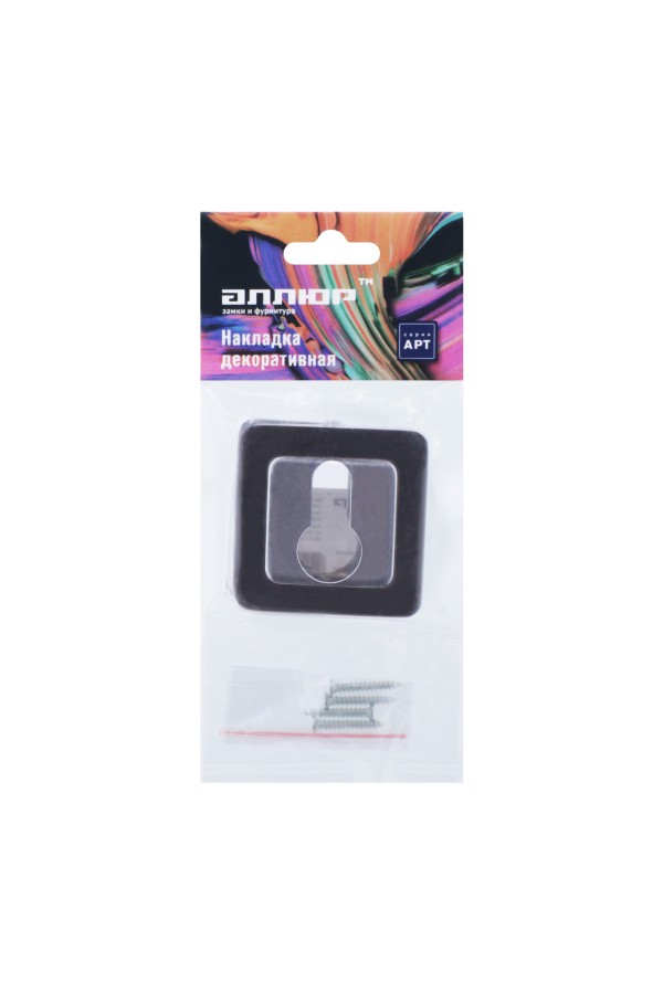 Накладка для ц/м АЛЛЮР АРТ ET-S1 BN/CP(42102) черн.никель/хром (100,10)