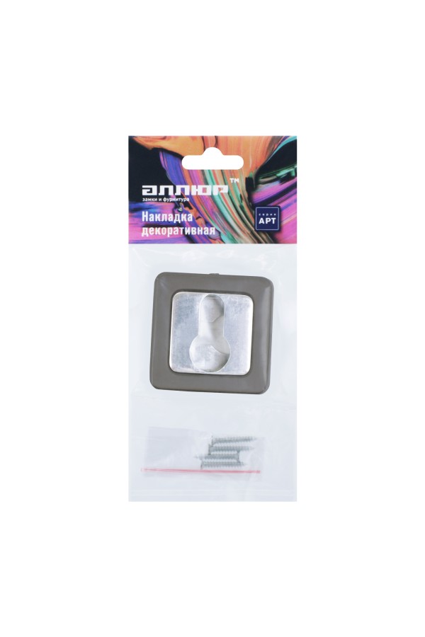 Накладка для ц/м АЛЛЮР АРТ ET-S1 MBN/CP(4242) графит/хром (100,10)