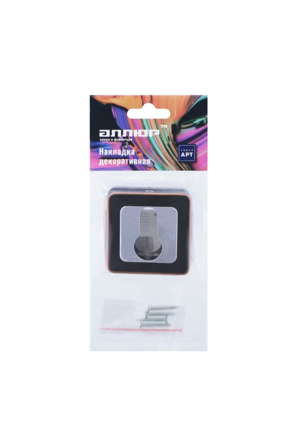 Накладка для ц/м АЛЛЮР АРТ ET-S1 ORB/CP(4252) темная медь/хром (100,10)