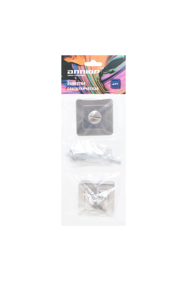 Сантехническая завертка к ручкам АЛЛЮР АРТ BK-S1 SN/CP(4182) мат.никель/хром (100,10)