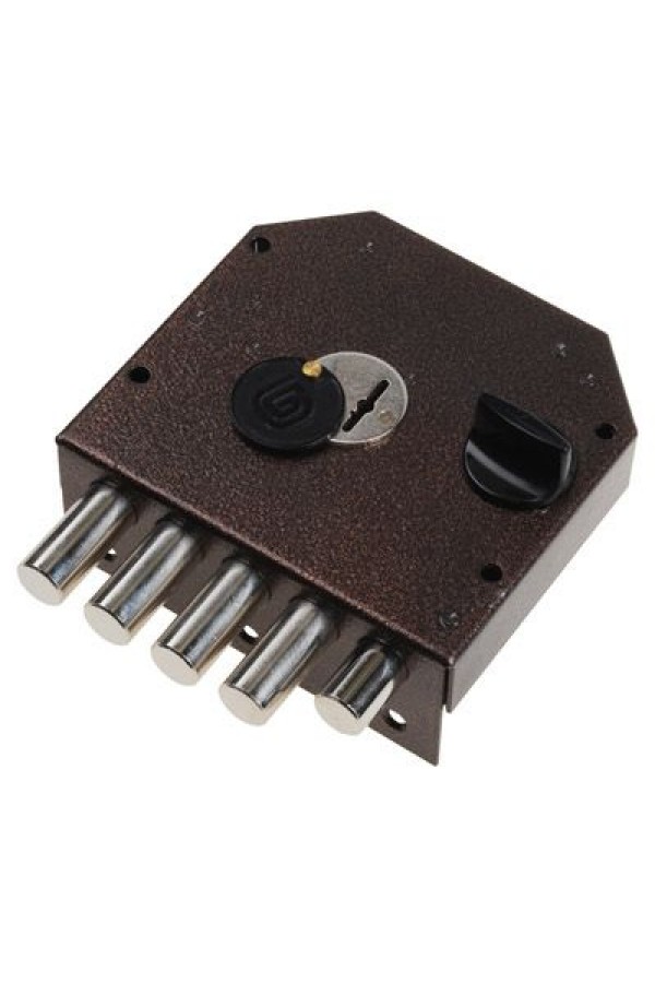 Гардиан 20.05С Правый 5кл (ЗК.503Н-02/124) горизонт.ключ.ЗД б/о Замок накладной тяж (6)