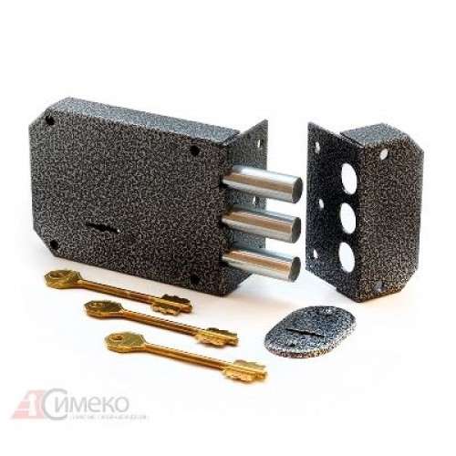 Симеко  ЗН-3*5 кл Замок накладной тяж (10)