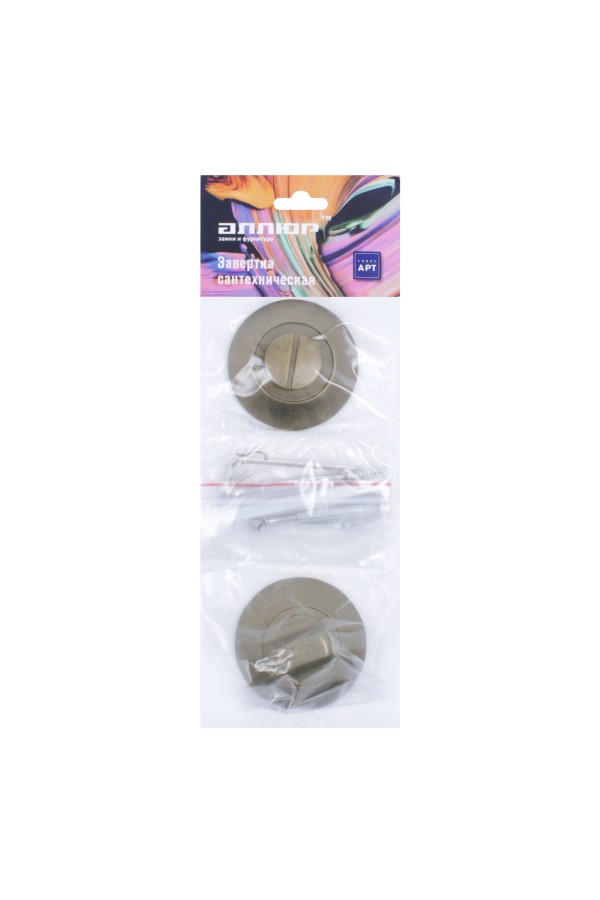 Сантехническая завертка к ручкам АЛЛЮР АРТ BK-R1 OB/OB (31132) состаренная бронза (100,10)