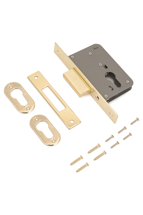 АЛЛЮР 6040 PB без ц/мех Замок врезной б/руч (30)