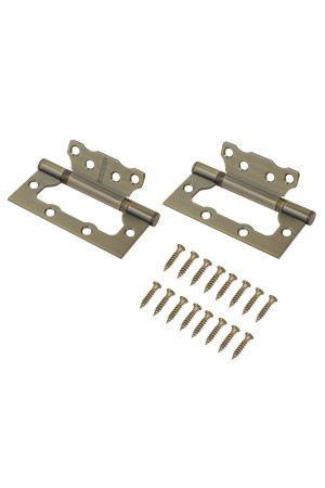 АЛЛЮР 100х75 2BB MAB БЛИСТЕР 2,5мм мат.бронза Петля накладная без врезки 2 шт (50,25)