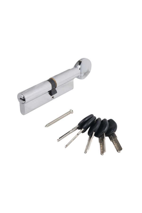 АЛЛЮР HD FG 100-5К CP[40Gх10х50](55x45G) хром перф.кл БЛИСТЕР Цилиндровый механизм (60,10)