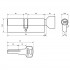 Стандарт Z.F.90В-5K (40x10x40B) SN 5кл перф.ключ/верт. Цилиндровый механизм (96,12)