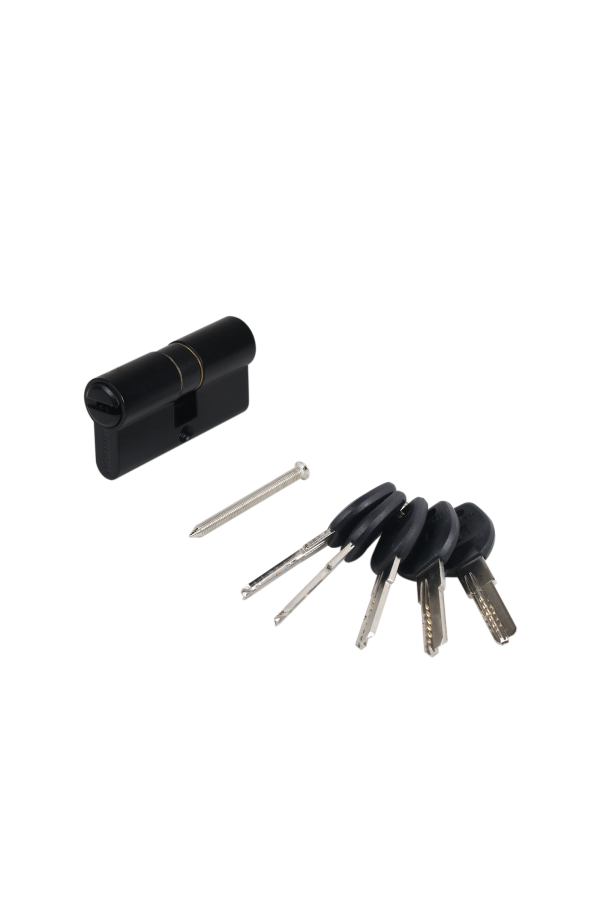 АЛЛЮР HD F 60-5К BLACK (30x30) черный перф.кл БЛИСТЕР Цилиндровый механизм (60,50,10)
