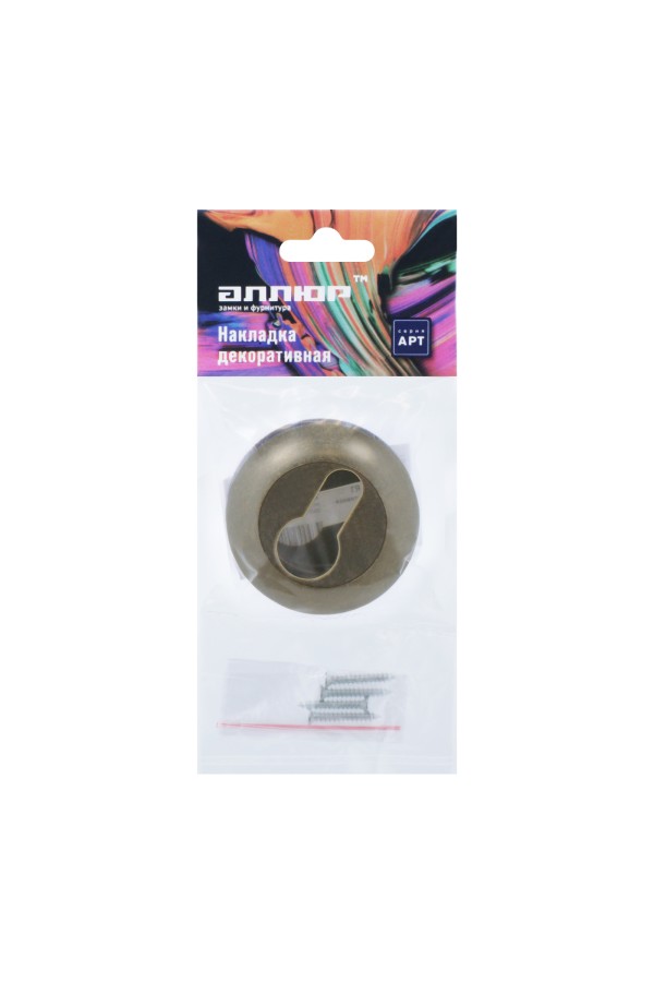 Накладка для ц/м АЛЛЮР АРТ ET-R1 OB/OB(32132) сост.бронза (100,10)