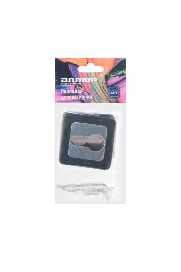 Накладка для ц/м АЛЛЮР АРТ ET-S1 BT/CP(42142) черн.титан/хром (100,10)