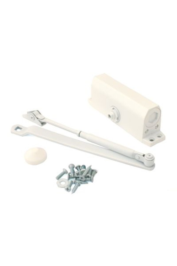 NOTEDO Доводчик дверной DC-120-I WHITE 100 - 140 кг белый (10)