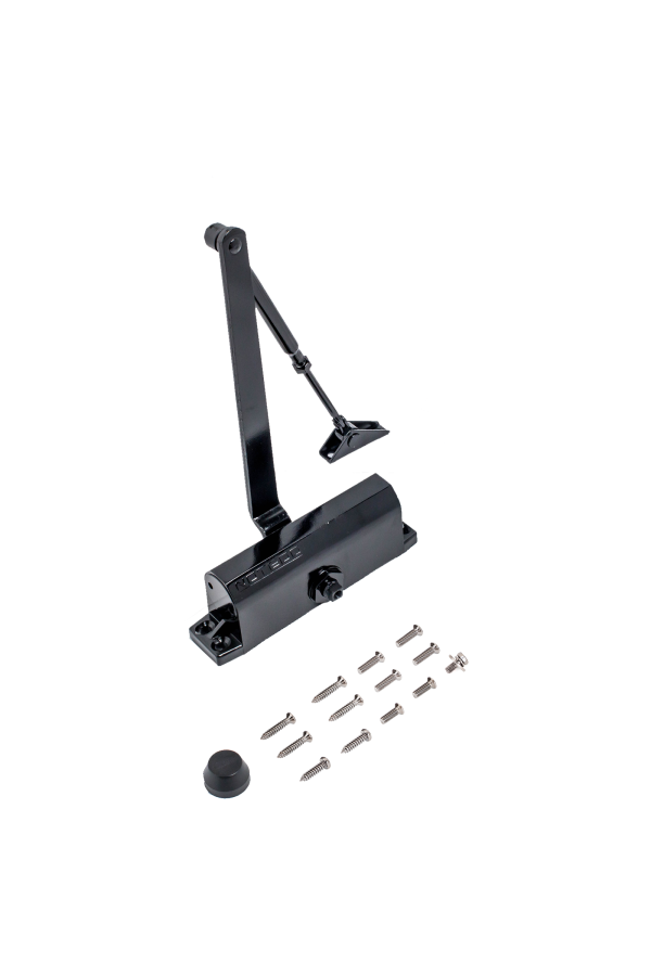NOTEDO Доводчик дверной  DC-090 BLACK до 130 кг черный. (10)