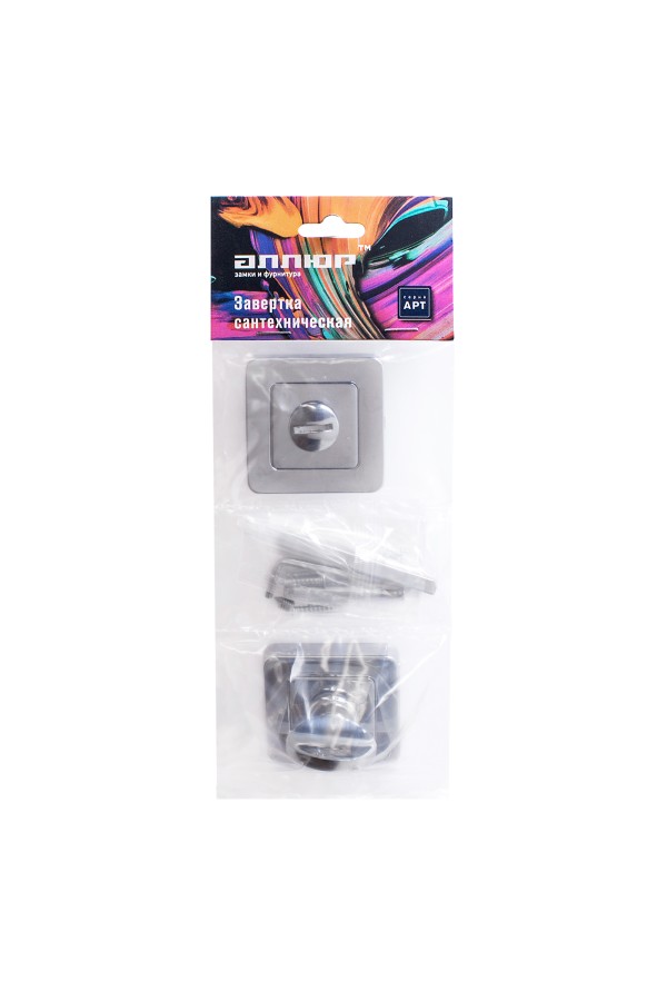 Сантехническая завертка к ручкам АЛЛЮР АРТ BK-S1 CP (4122) хром (100,10)