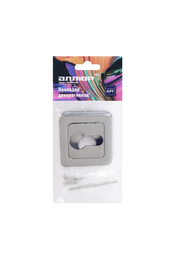 Накладка для ц/м АЛЛЮР АРТ ET-S1 CP (4222) хром (100,10)